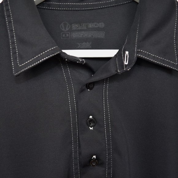 Sunice Black Athletic Polo T-Shirt - Picture 5 of 5